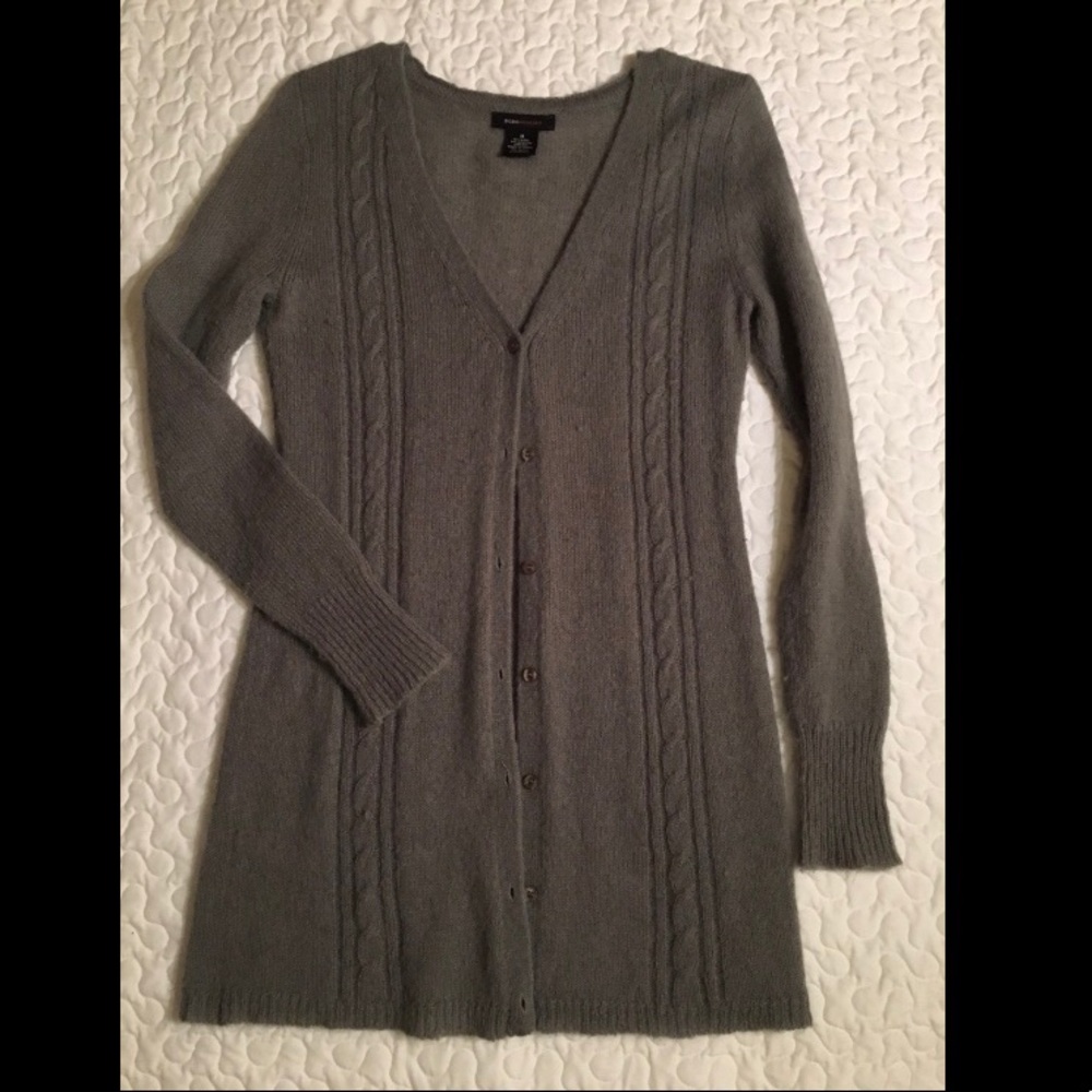 Grey duster sweater